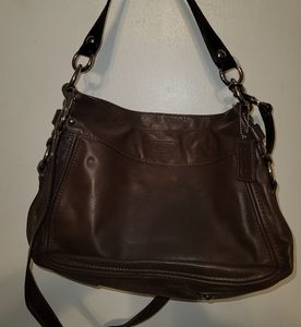 Brown Leather Coach Handbag